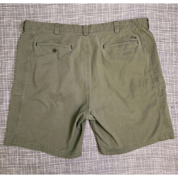 Tommy Bahama Cargo Shorts 9.5 Inseam Men’s 44 Khaki Green Cotton Blend - Picture 2 of 8